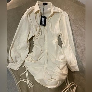 Button up mini dress